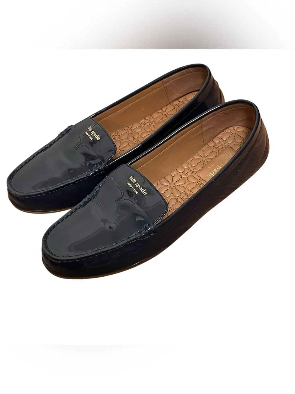 Kate Spade New York Deck Navy Patent Leather Driving Loafers Women’s Flats 9.5 - Picture 6 of 11